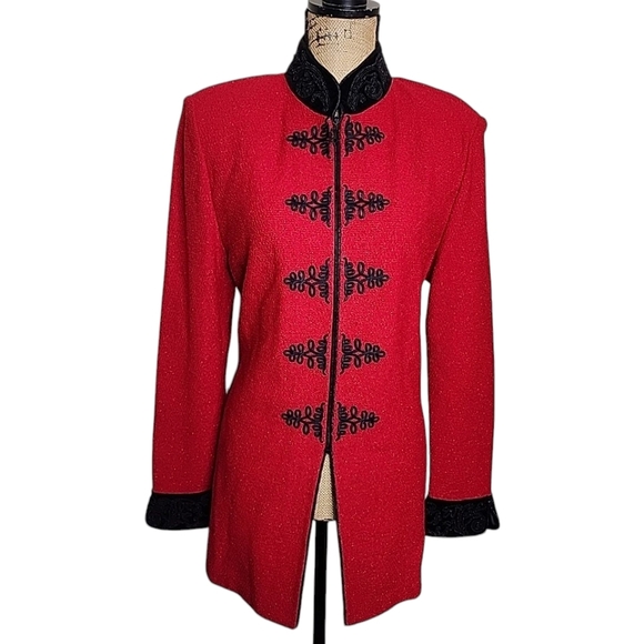 St. John Collection Vintage Renaissance Style Blazer. Size 10 - Picture 2 of 12